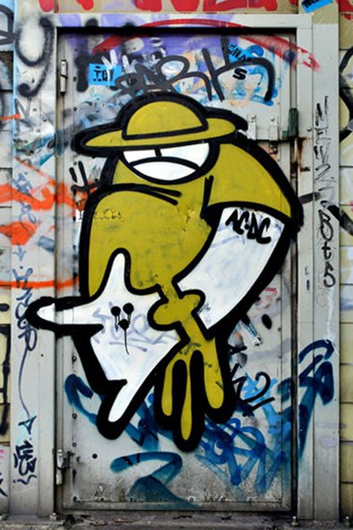 Graffiti Bombing - Photo by FISCHLAKEN - ACDC, Essen