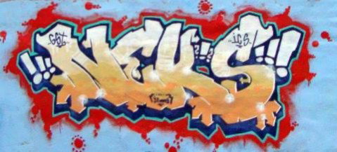 Graffiti Wall in Latvia - Photo by FLEDERMAUSMANN - neks, lcr, ics (2011)