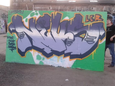 Graffiti Wall in Berlin - Photo by FLEDERMAUSMANN - neks, lcr, ics (2013)