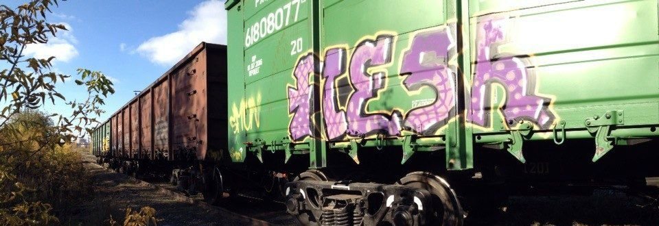 Graffiti Train in Independence - Photo by FLESHone (2013)