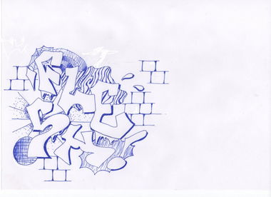 Graffiti Sketch - Photo by FLESHone - Flesh (2015)