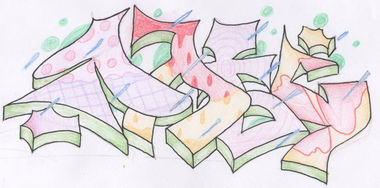 Graffiti Sketch - Photo by FLESHone - Flesh (2015)