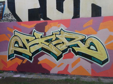 Graffiti Wall in Rostock - Photo by FLOR45 (2025)