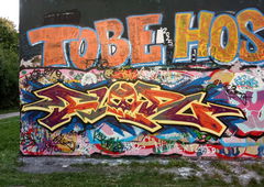 Graffiti Wall in Rostock - Photo by FLOR45