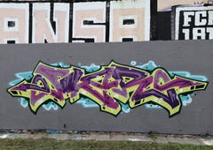 Graffiti Wall in Rostock - Photo by FLOR45 (2024)