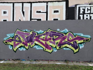 Graffiti Wall in Rostock - Photo by FLOR45 (2024)