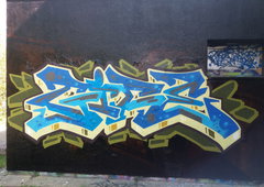 Graffiti Wall in Rostock - Photo by FLOR45