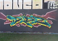 Graffiti Wall in Rostock - Photo by FLOR45