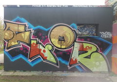 Graffiti Wall in Rostock - Photo by FLOR45