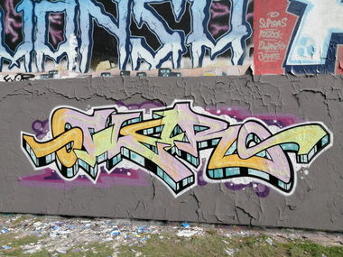Graffiti Wall in Rostock - Photo by FLOR45 (2024)