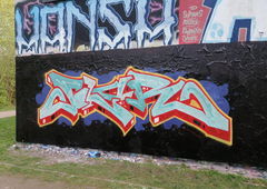 Graffiti Wall in Rostock - Photo by FLOR45 (2024)