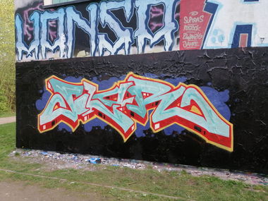 Graffiti Wall in Rostock - Photo by FLOR45 (2024)