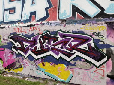 Graffiti Wall in Rostock - Photo by FLOR45 (2024)