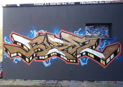 Graffiti Wall in Rostock - Photo by FLOR45 (2025)