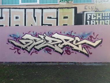 Graffiti Wall in Rostock - Photo by FLOR45