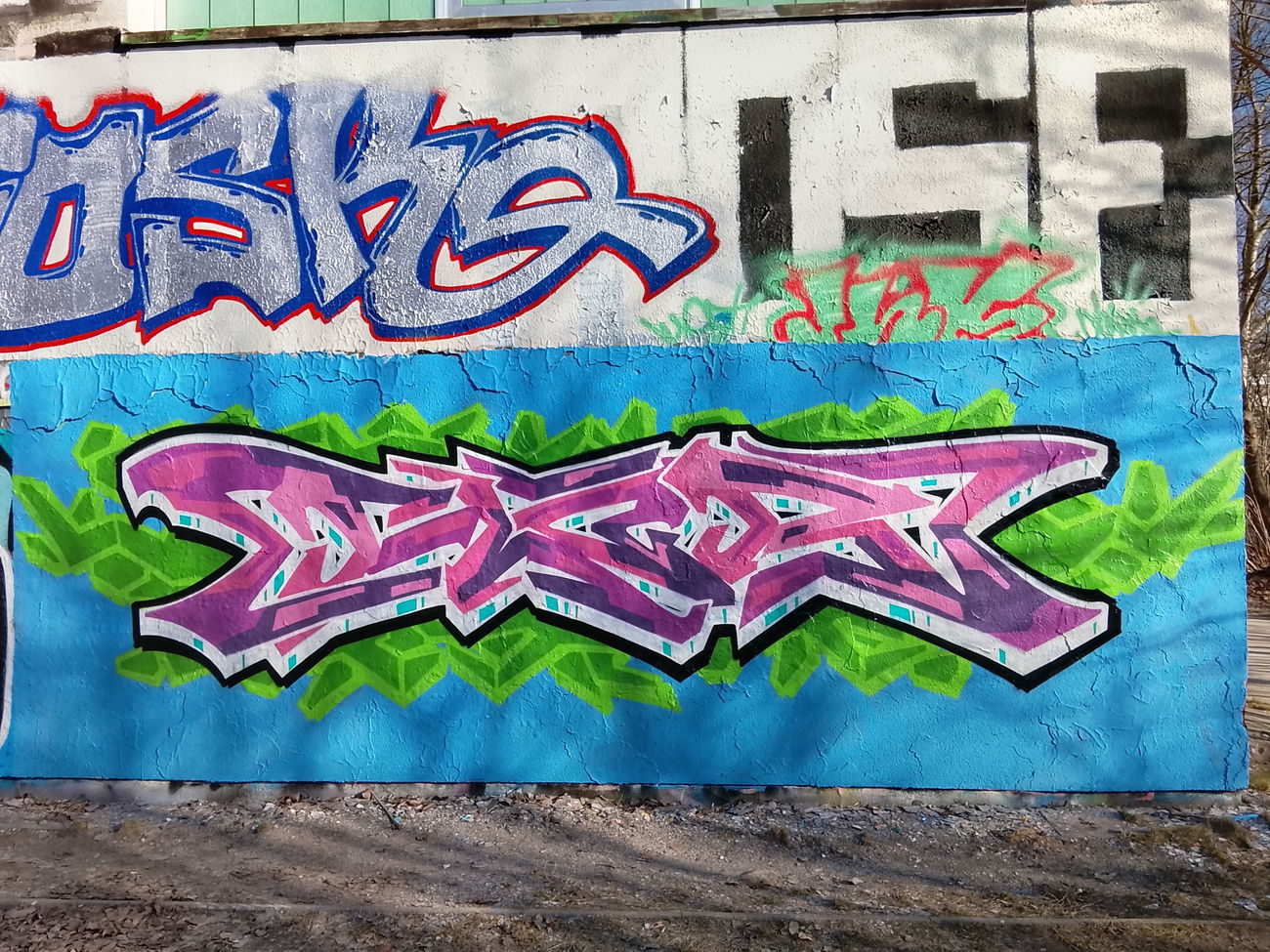 Graffiti Wall in Rostock - Photo by FLOR45 (2026)