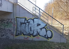 Graffiti Wall in Rostock - Photo by FLOR45 (2026)