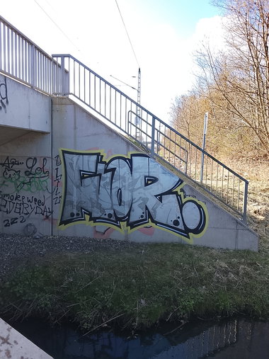 Graffiti Wall in Rostock - Photo by FLOR45 (2026)