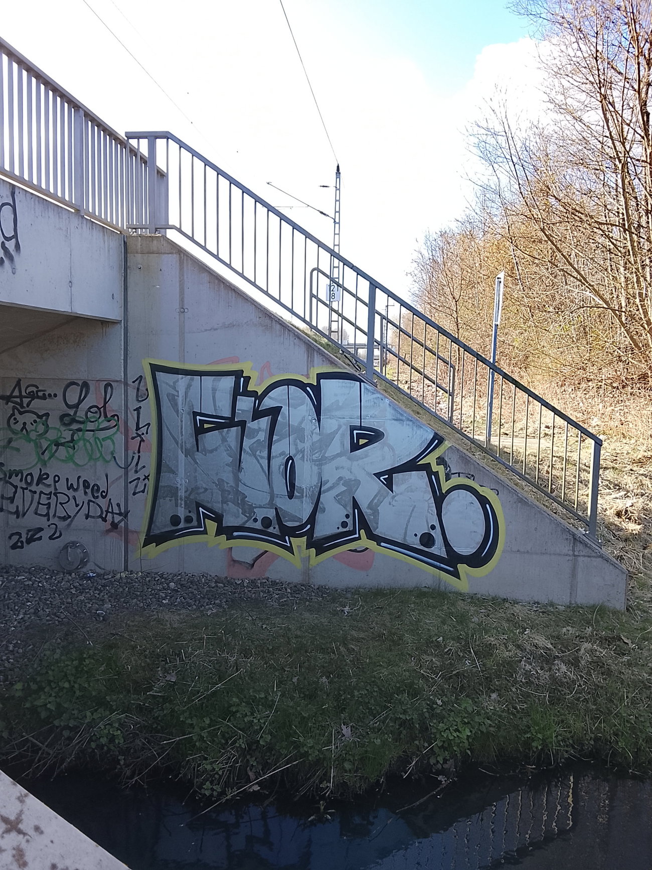 Graffiti Wall in Rostock - Photo by FLOR45 (2026)