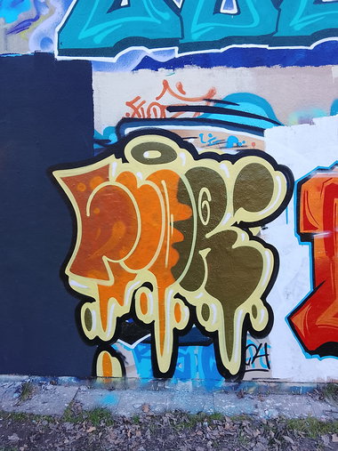 Graffiti Wall in Rostock - Photo by FLOR45 (2026)