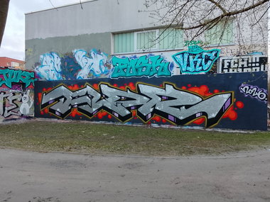 Graffiti Wall in Rostock - Photo by FLOR45 (2026)