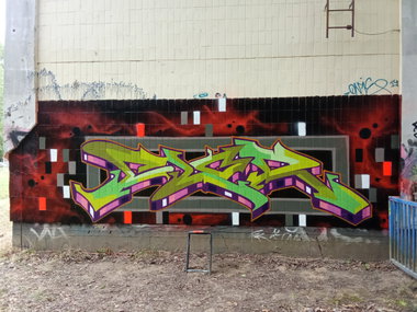 Graffiti Wall in Rostock - Photo by FLOR45 (2026)