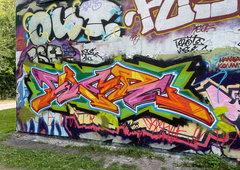 Graffiti Wall in Rostock - Photo by FLOR45 (2026)
