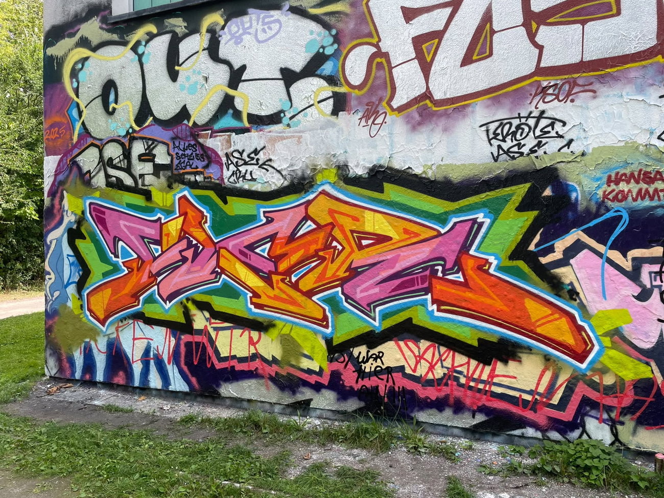Graffiti Wall in Rostock - Photo by FLOR45 (2026)