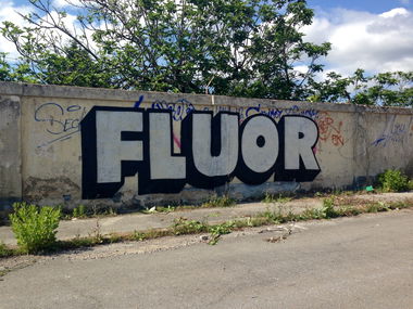Graffiti Wall - Photo by FLUORONE - fluor, fluorone