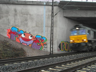 Graffiti Bombing - Photo by FOESandFriends - FOE, Worms, Frankenthal