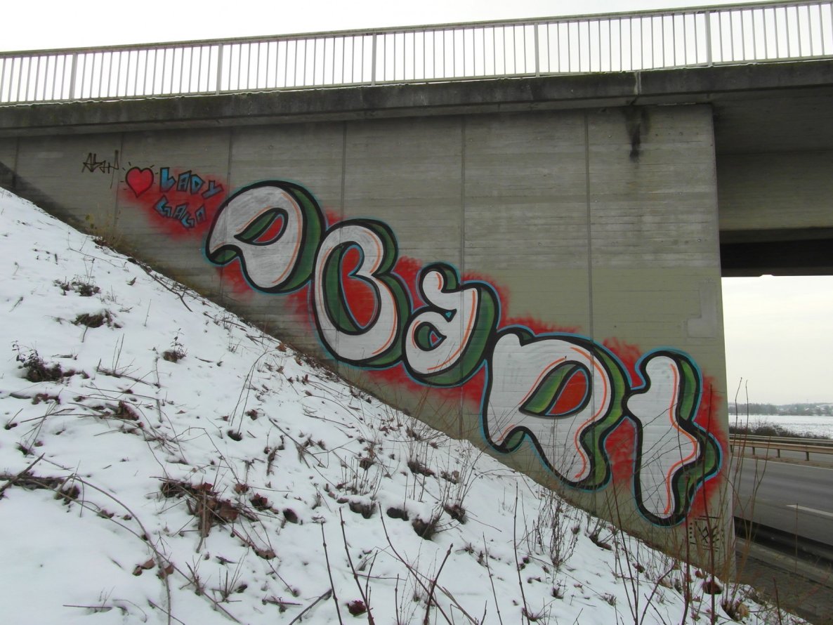 Graffiti Bombing - Photo by FOESandFriends - Lady, Gaga, Abart