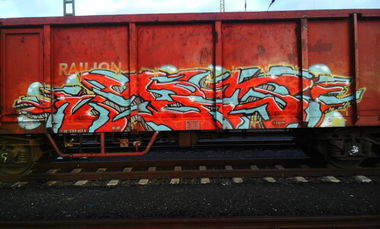 Graffiti Train - Photo by FR8SPOT - freight, fr8