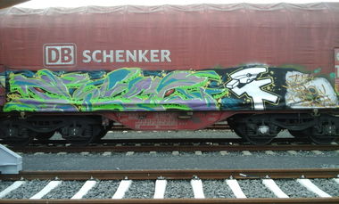 Graffiti Train in Niemcy - Photo by FR8SPOT - freight, fr8, stem
