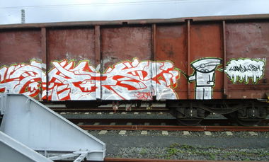 Graffiti Train in Niemcy - Photo by FR8SPOT - freight, fr8, mets