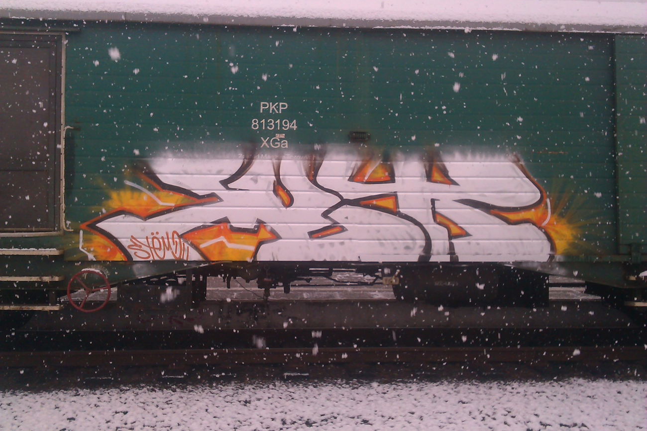 Graffiti Train in Polska - Photo by FR8SPOT - freight, fr8, mets