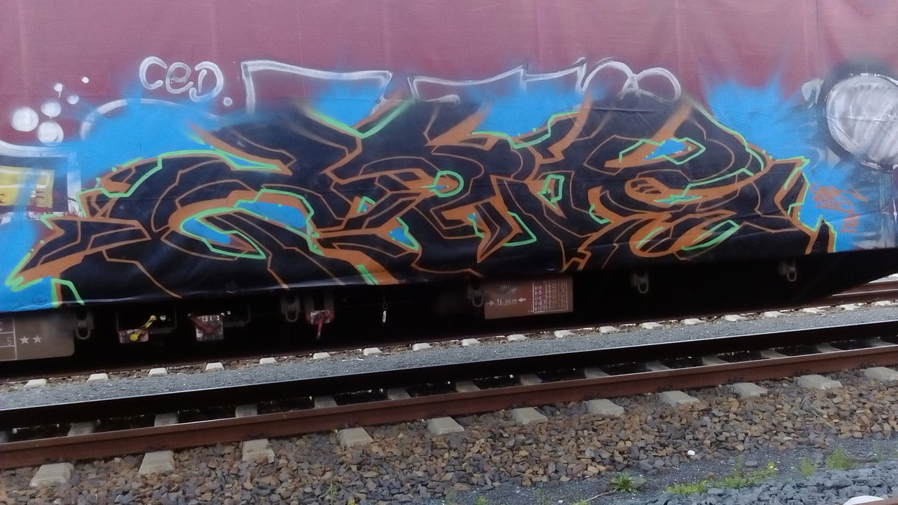 Graffiti Train - Photo by FR8SPOT - freight, fr8