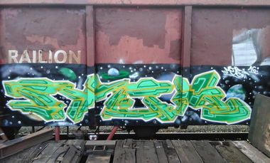 Graffiti Train in Niemcy - Photo by FR8SPOT - freight, fr8, stem