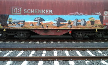Graffiti Train in Niemcy - Photo by FR8SPOT - freight, fr8, stem