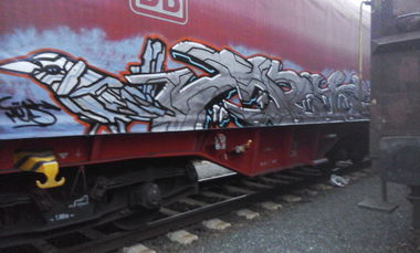 Graffiti Train - Photo by FR8SPOT - freight, fr8
