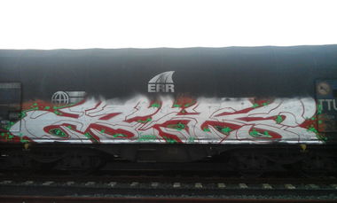 Graffiti Train - Photo by FR8SPOT - freight, fr8