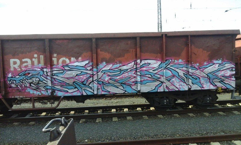 Graffiti Train - Photo by FR8SPOT - freight, fr8