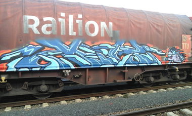 Graffiti Wall in Niemcy - Photo by FR8SPOT - freight, fr8, mets