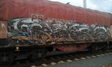 Graffiti Train - Photo by FR8SPOT - freight, fr8