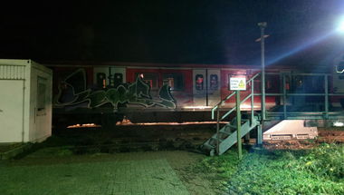 Graffiti Train in Hamburg - Photo by Fabsen - yardspotting (2013)