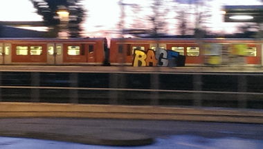 Graffiti Train in Hamburg - Photo by Fabsen - Rage, Hamburg, Bergedorf (2014)