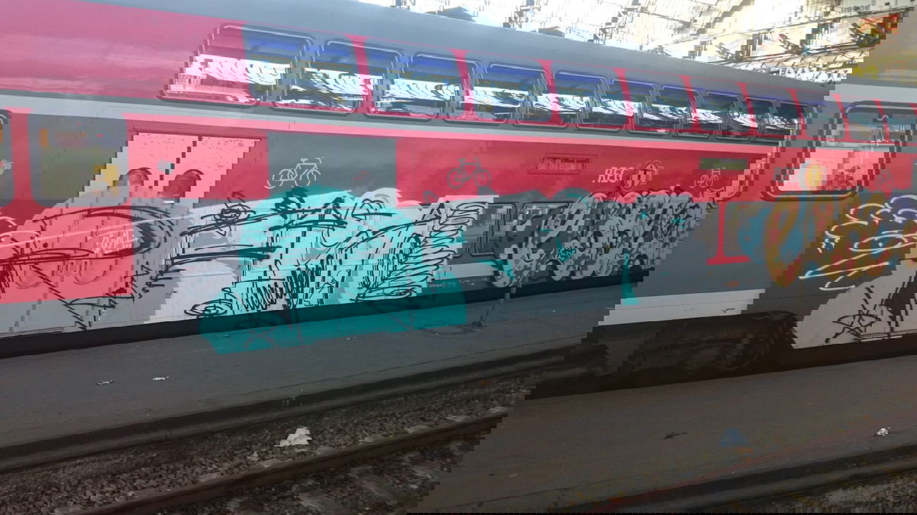 Graffiti Train in Hamburg - Photo by Fabsen - rätsel, regio, Hamburg (2014)