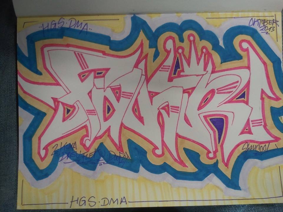 Graffiti Sketch in Oranienburg - Photo by Fahroner - fahr, hgs, dma (2013)