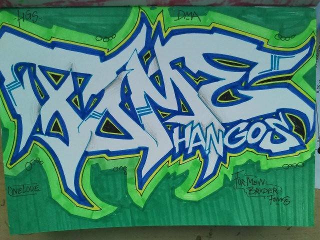 Graffiti Sketch in Berlin - Photo by Fahroner - Fome, von, far (2013)