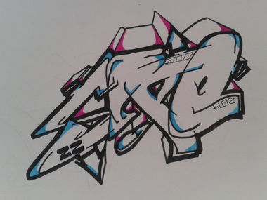 Graffiti Sketch - Photo by Fame1