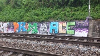 Graffiti Bombing - Photo by FameBalken